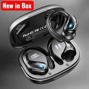 Ltinist Wireless Earbuds – Bluetooth 5.3, 75H Playtime, Earhooks, Waterproof